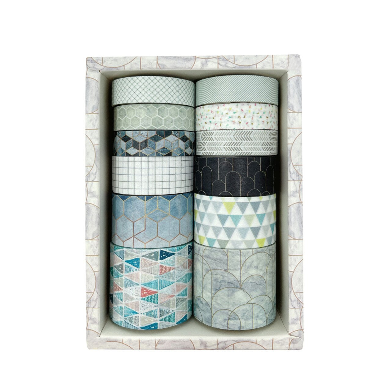 Wrapables Decorative Washi Tape Box Set for DIY Arts Crafts